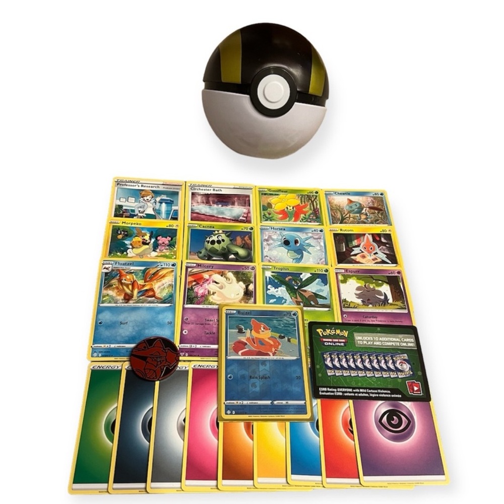 Pokémon Tin Ball & Card Bundle Buizel Holo